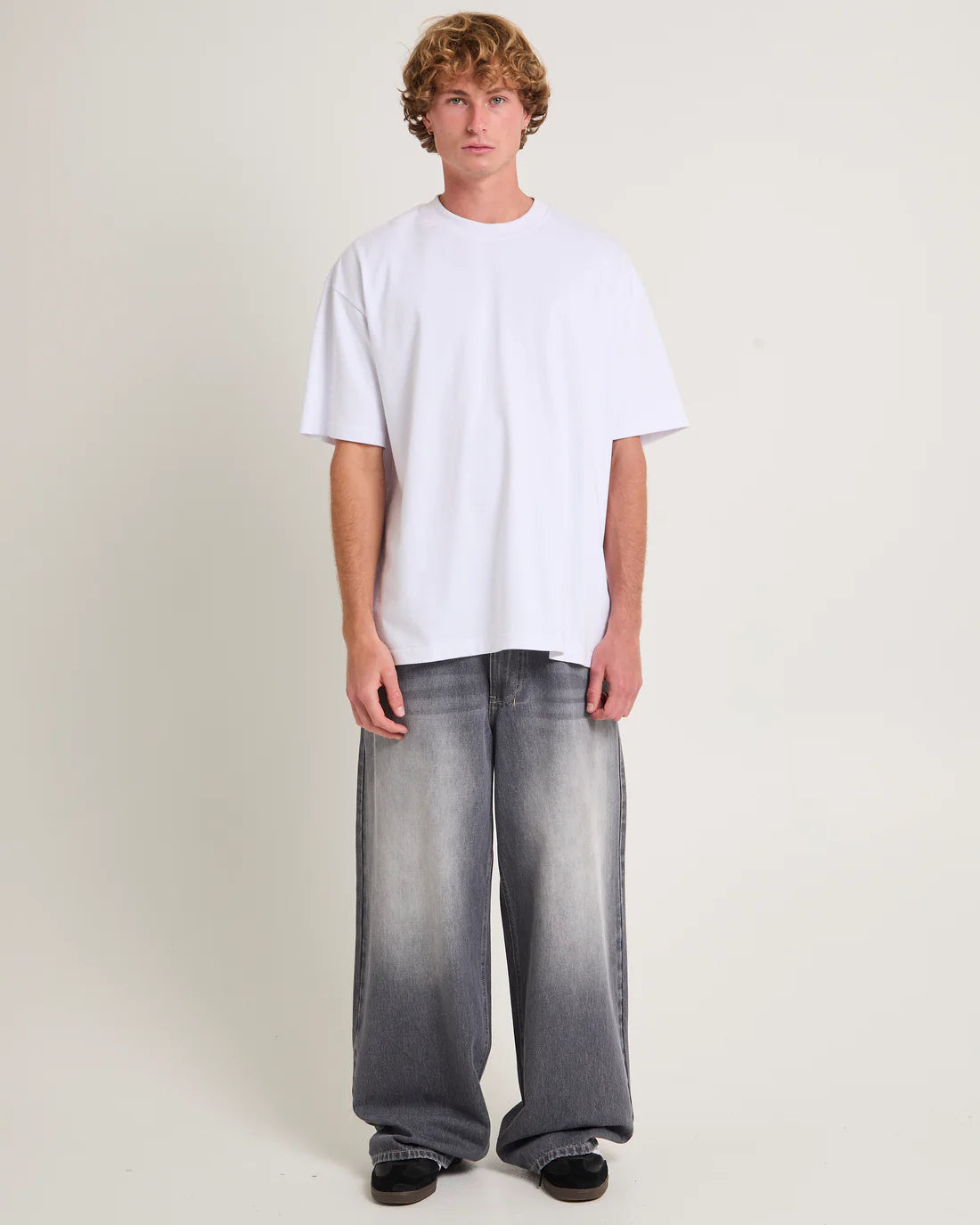 Essential Boxy Oversized Tee (White)