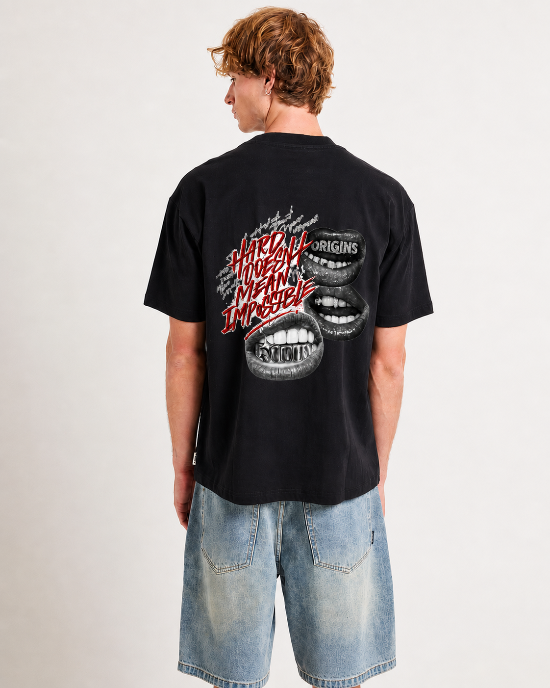 ORIGINS 212 — Hard Doesn’t Mean Impossible T-Shirt (Black/Red)