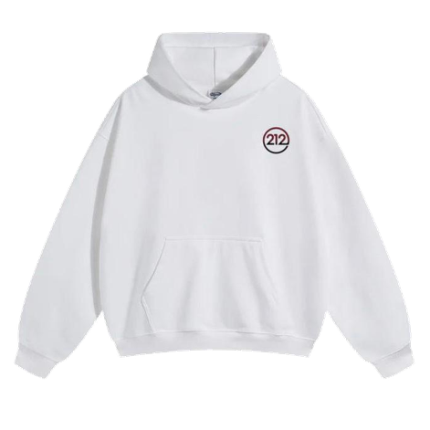 ORIGINS 212 — C’est La Vie Hoodie (White/Burgundy)