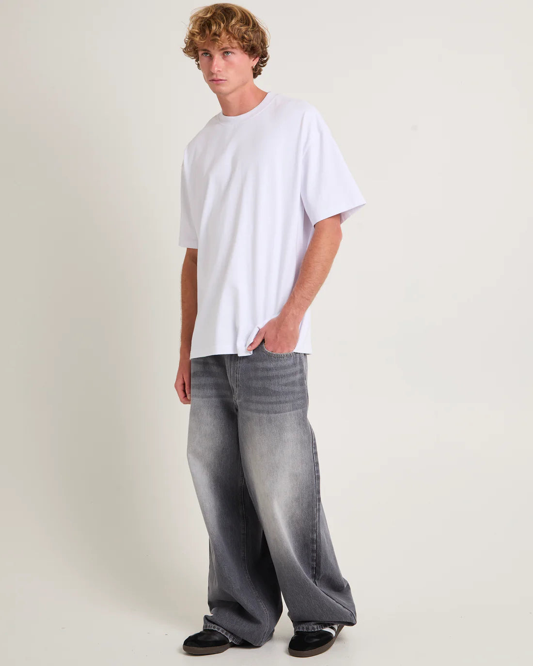 Essential Boxy Oversized Tee (White)