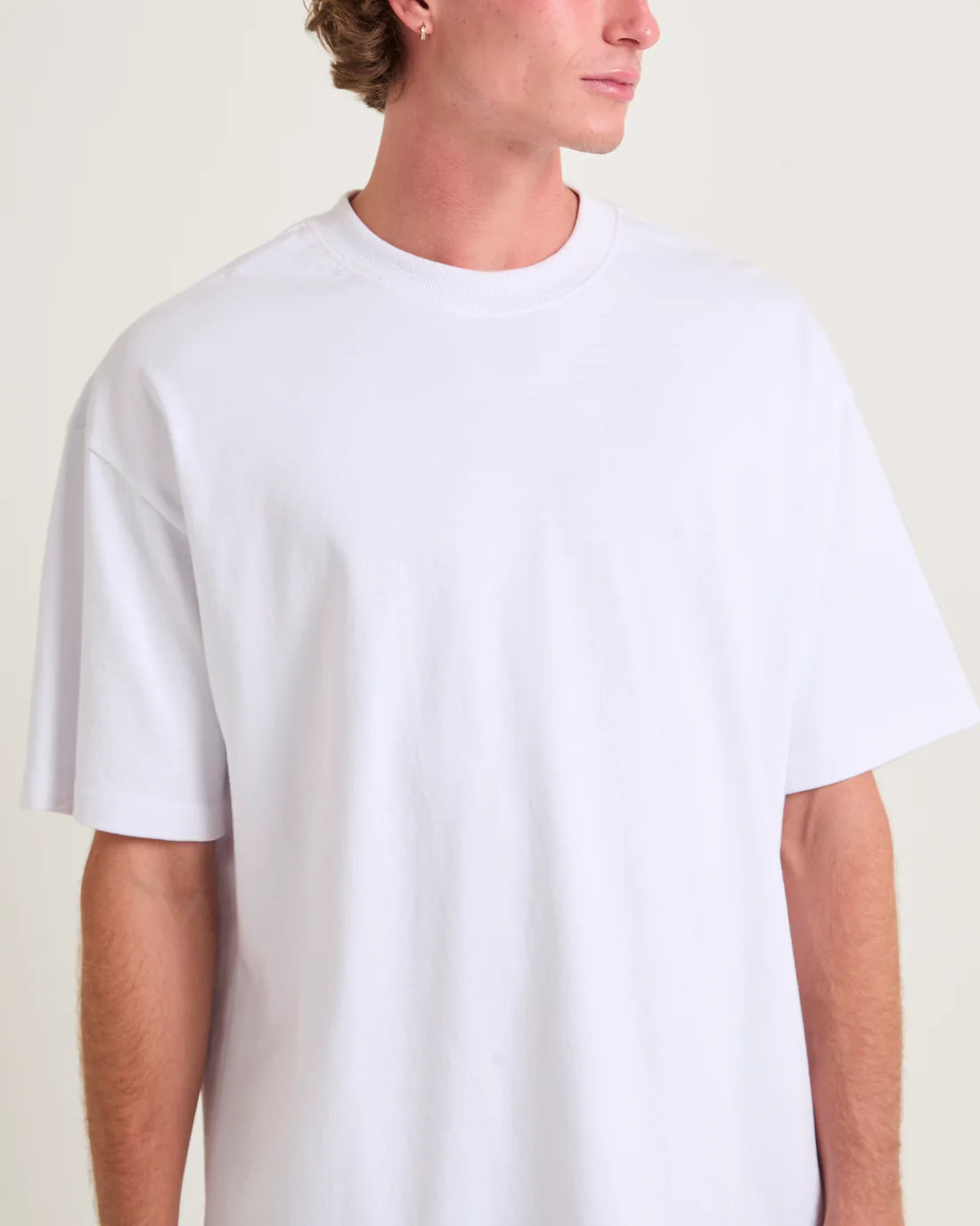 Essential Boxy Oversized Tee (White)