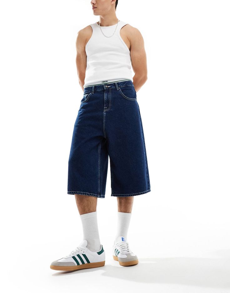 212 BAGGY RAW DENIM JORTS
