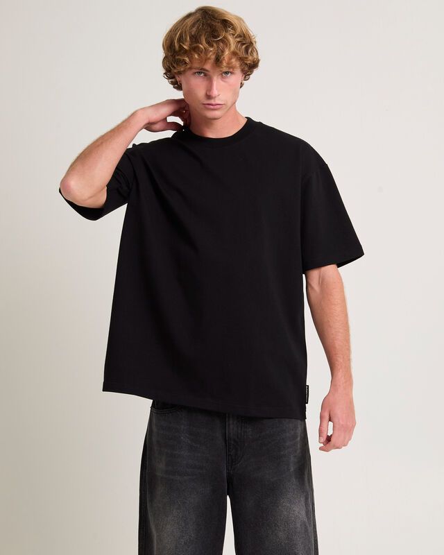Essential Boxy Oversized Tee (Black)