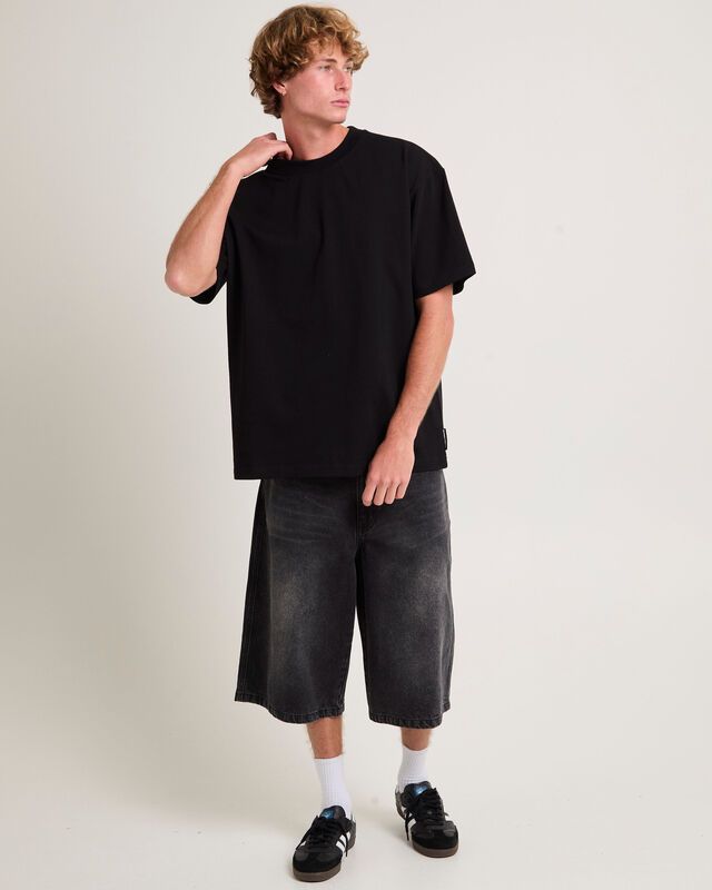 Essential Boxy Oversized Tee (Black)
