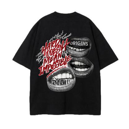 ORIGINS 212 — Hard Doesn’t Mean Impossible T-Shirt (Black/Red)