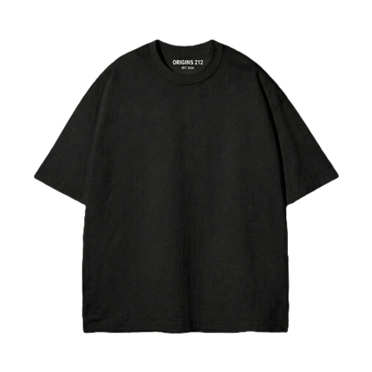 Essential Boxy Oversized Tee (Black)