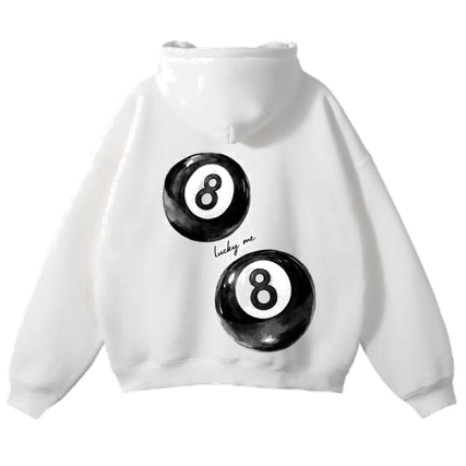 ORIGINS 212 — Lucky 8 Hoodie (White)