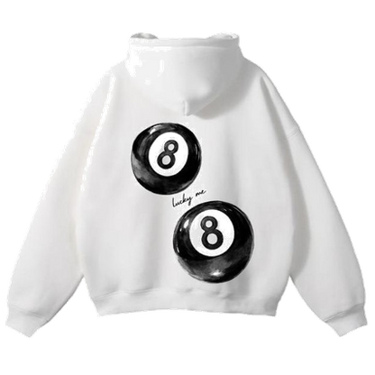 ORIGINS 212 — Lucky 8 Hoodie (White)